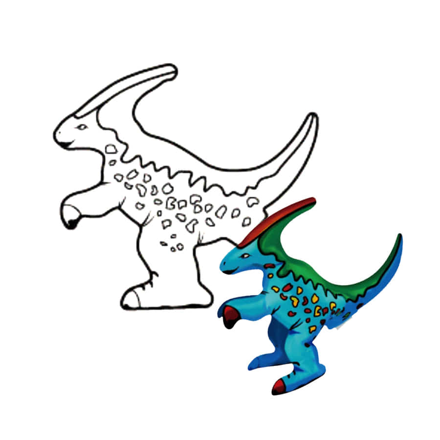 노리프렌즈 만들기재료 - 컬러룬 공룡 파라사우롤로푸스 10인용 색칠놀이