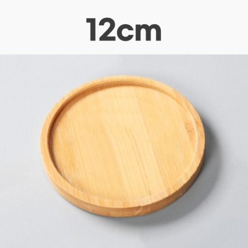 노리프렌즈 만들기재료 - 대나무컵받침 원형 12cm 타일공예 만들기 재료