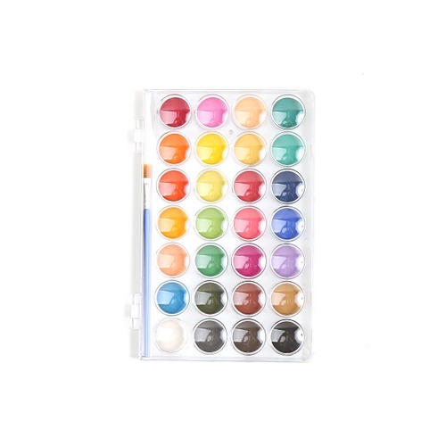 노리프렌즈 만들기재료 - 솔리드 수채화고체물감 28색세트 미술용품 채색도구