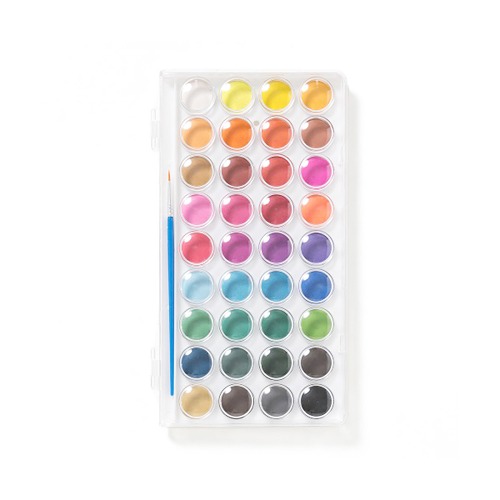 노리프렌즈 만들기재료 - 솔리드 수채화고체물감 36색세트 미술용품 채색도구