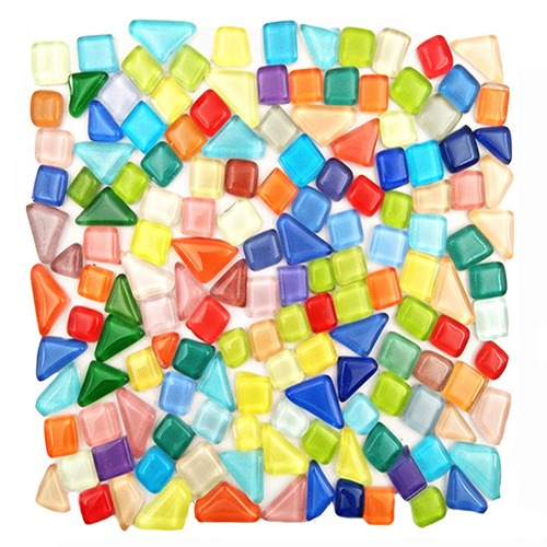 노리프렌즈 만들기재료 - 타일조각 삼각혼합 약100g 약60개이상 타일공예 재료