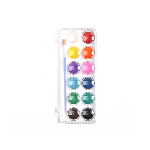노리프렌즈 만들기재료 - 솔리드 수채화고체물감 12색세트 미술용품 채색도구