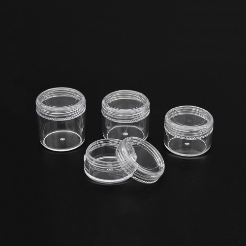 노리프렌즈 만들기재료 - PVC 비즈통 10개 투명 원형 공병 소분용기