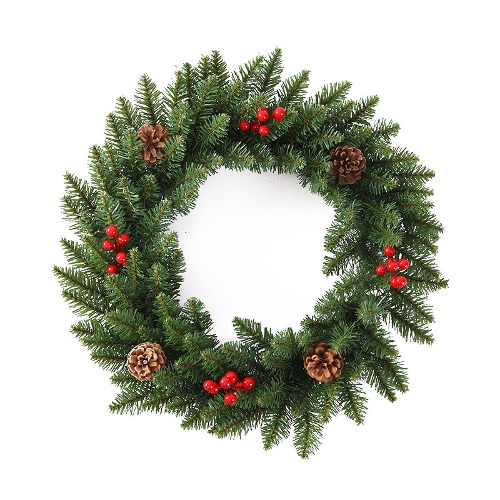 노리프렌즈 만들기재료 - 크리스마스 솔방울열매 리스틀 30cm 공예 재료