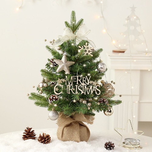 노리프렌즈 만들기재료 - 크리스마스 트리 완벽세트 그린골드 약30X50cm 인테리어소품