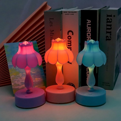 노리프렌즈 만들기재료 - LED탁상램프 유럽풍 앤틱라운드스탠드 무드등 공예 재료