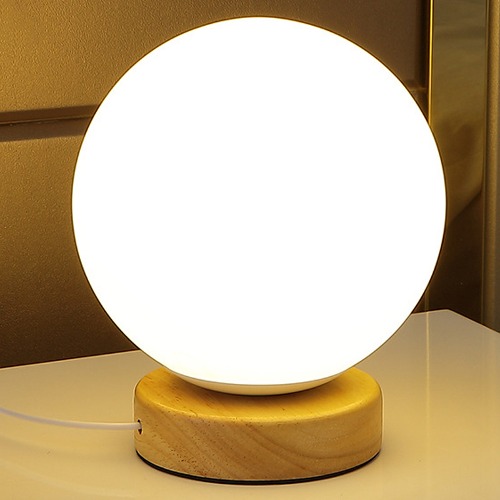 노리프렌즈 만들기재료 - 고급형 LED 무드등 원형 약15X17cm 보름달조명