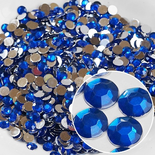 노리프렌즈 만들기재료 - 단면비즈 사파이어원형 파랑 약5000개