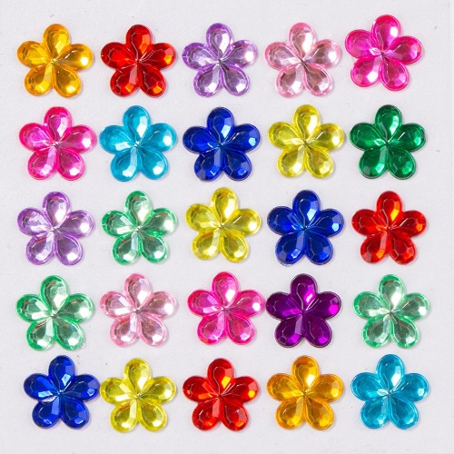 노리프렌즈 만들기재료 - 비즈스티커 꽃 1.2x1.2cm