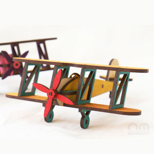노리프렌즈 만들기재료 - 라이트형제 비행기만들기 복엽기 나무비행기 diy공예