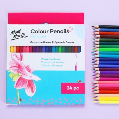 노리프렌즈 만들기재료 - 몽마르트 색연필 24색세트 색칠용품 미술재료
