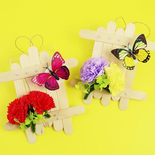 노리프렌즈 만들기재료 - 사랑의 나비와 카네이션 LED 걸이 [2색 택1] 만들기 패키지